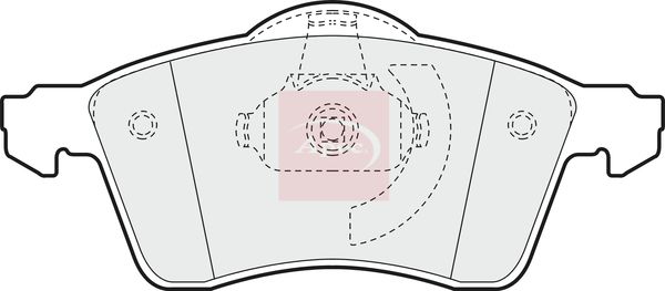 Apec PAD954 Brake Pad Set, disc brake - 1