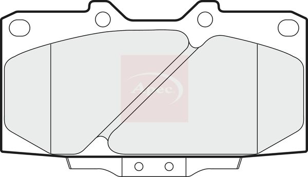 Apec PAD960 Brake Pad Set, disc brake - 1