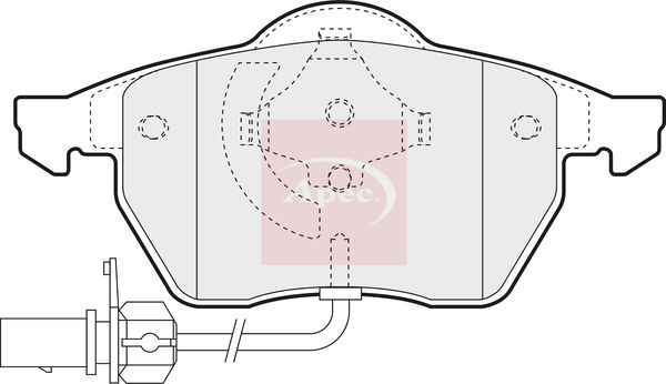 Apec PAD964 Brake Pad Set, disc brake - 1