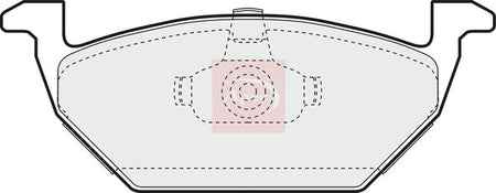 Apec PAD966 Brake Pad Set, disc brake - 1