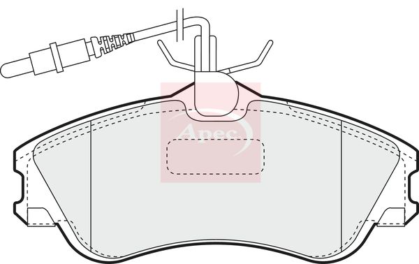 Apec PAD970 Brake Pad Set, disc brake - 1