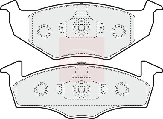 Apec PAD974 Brake Pad Set, disc brake - 1