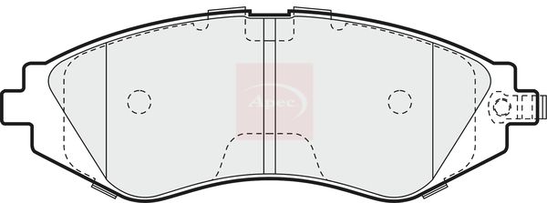 Apec PAD980 Brake Pad Set, disc brake - 1