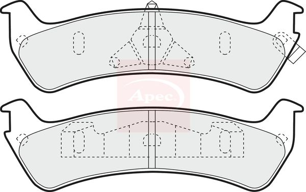 Apec PAD990 Brake Pad Set, disc brake - 1