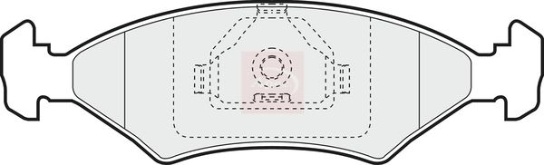 Apec PAD995 Brake Pad Set, disc brake - 1