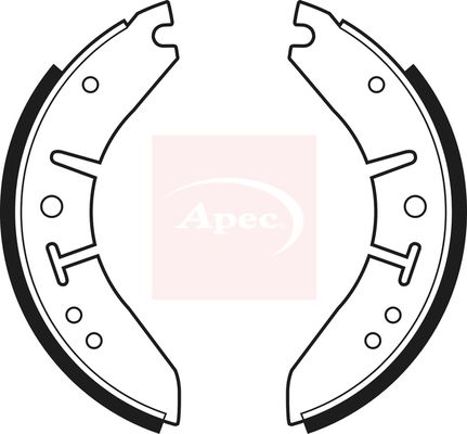 Apec SHU132 Brake Shoe Set - 1