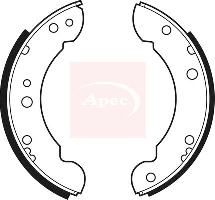 Apec SHU138 Brake Shoe Set - 1