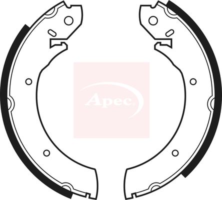 Apec SHU234 Brake Shoe Set - 1