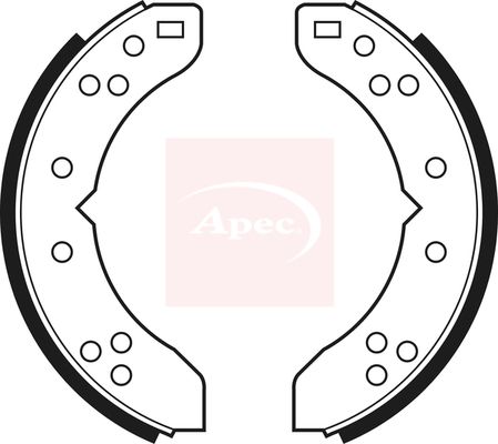 Apec SHU250 Brake Shoe Set - 1