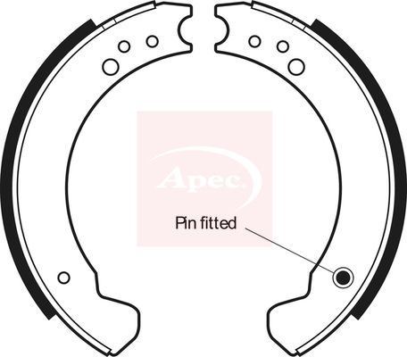 Apec SHU267 Brake Shoe Set - 1