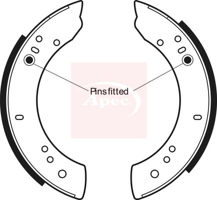 Apec SHU271 Brake Shoe Set - 1
