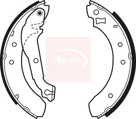 Apec SHU325 Brake Shoe Set - 1