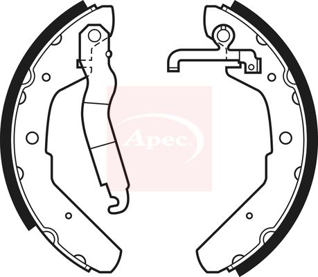 Apec SHU337 Brake Shoe Set - 1