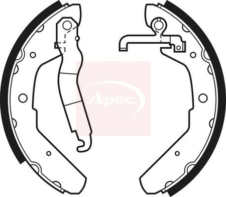 Apec SHU337 Brake Shoe Set - 1