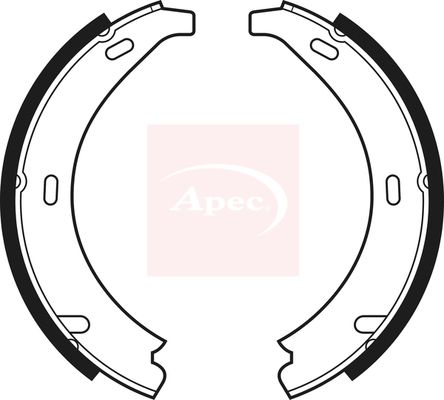 Apec SHU363 Brake Shoe Set, parking brake - 1