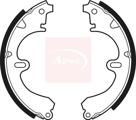 Apec SHU369 Brake Shoe Set - 1