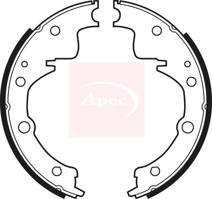 Apec SHU383 Brake Shoe Set - 1