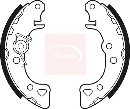 Apec SHU403 Brake Shoe Set - 1