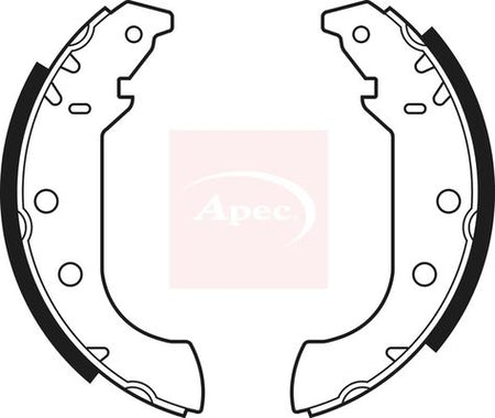 Apec SHU412 Brake Shoe Set - 1
