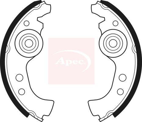 Apec SHU45 Brake Shoe Set - 1