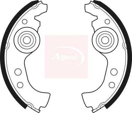 Apec SHU45 Brake Shoe Set - 1