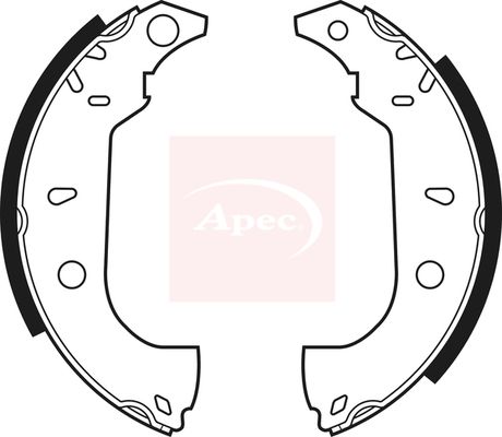 Apec SHU460 Brake Shoe Set - 1