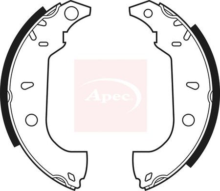 Apec SHU460 Brake Shoe Set - 1