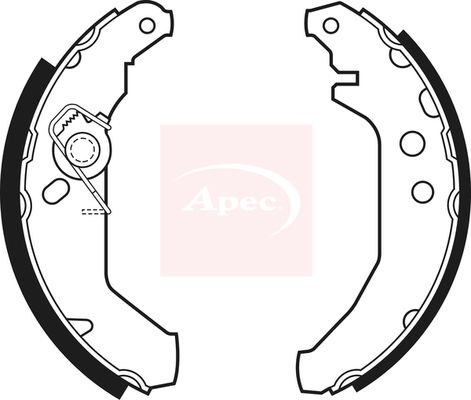 Apec SHU465 Brake Shoe Set - 1