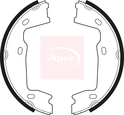 Apec SHU467 Brake Shoe Set, parking brake - 1