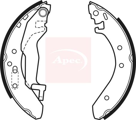 Apec SHU468 Brake Shoe Set - 1