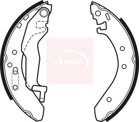 Apec SHU468 Brake Shoe Set - 1