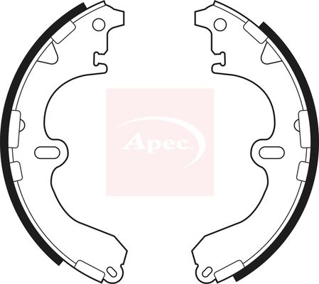 Apec SHU471 Brake Shoe Set - 1
