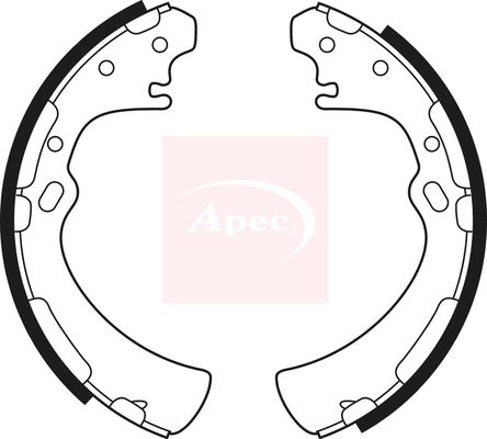 Apec SHU475 Brake Shoe Set - 1