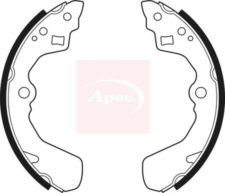 Apec SHU483 Brake Shoe Set - 1