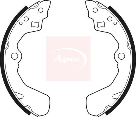 Apec SHU483 Brake Shoe Set - 1