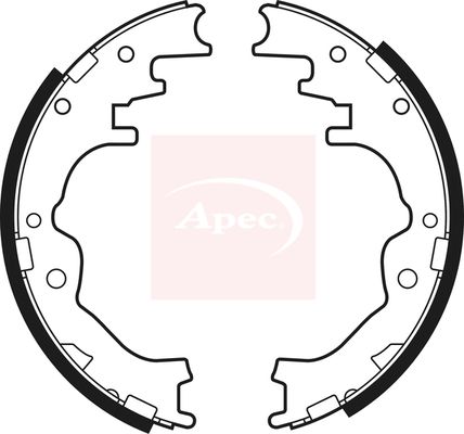 Apec SHU485 Brake Shoe Set - 1