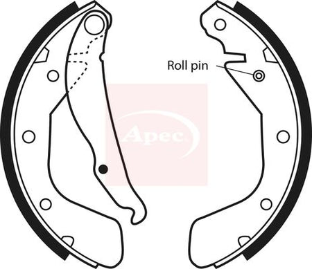 Apec SHU494 Brake Shoe Set - 1