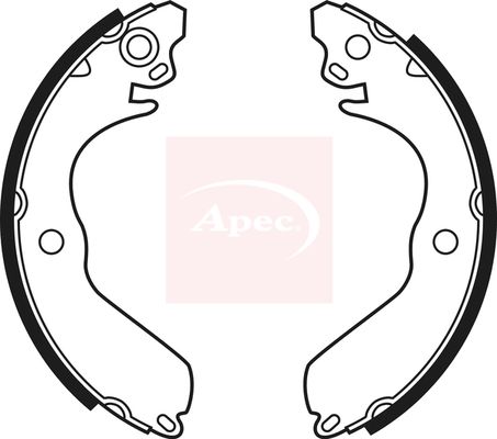 Apec SHU501 Brake Shoe Set - 1