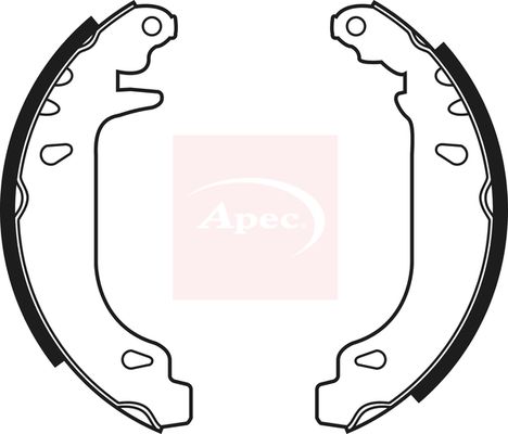 Apec SHU505 Brake Shoe Set - 1