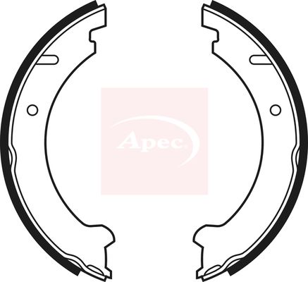 Apec SHU512 Brake Shoe Set, parking brake - 1
