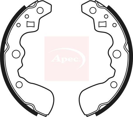 Apec SHU515 Brake Shoe Set - 1
