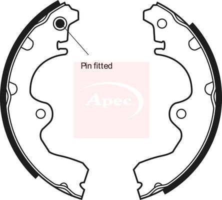Apec SHU518 Brake Shoe Set - 1
