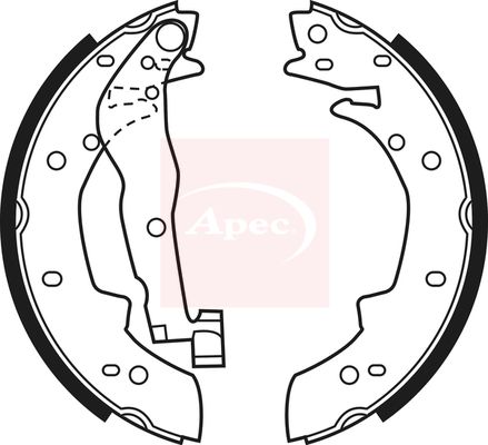 Apec SHU524 Brake Shoe Set - 1