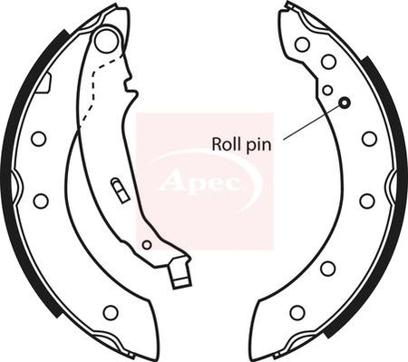 Apec SHU531 Brake Shoe Set - 1