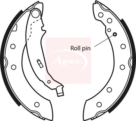 Apec SHU531 Brake Shoe Set - 1