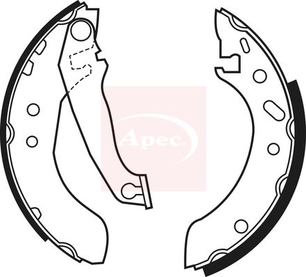 Apec SHU535 Brake Shoe Set - 1