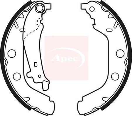 Apec SHU540 Brake Shoe Set - 1