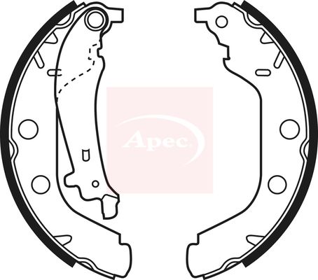 Apec SHU540 Brake Shoe Set - 1