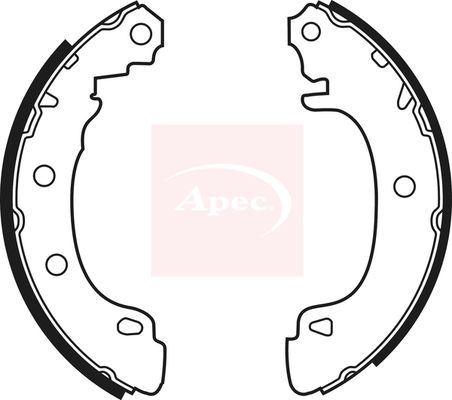 Apec SHU541 Brake Shoe Set - 1