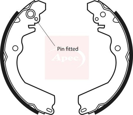 Apec SHU544 Brake Shoe Set - 1